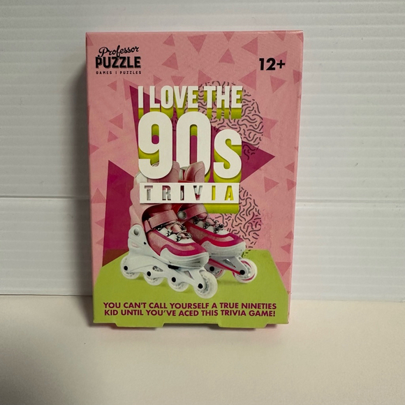 New In Box I Love the 90s Trivia Game - Pink Professional Puzzle brand Card Game - Picture 1 of 5